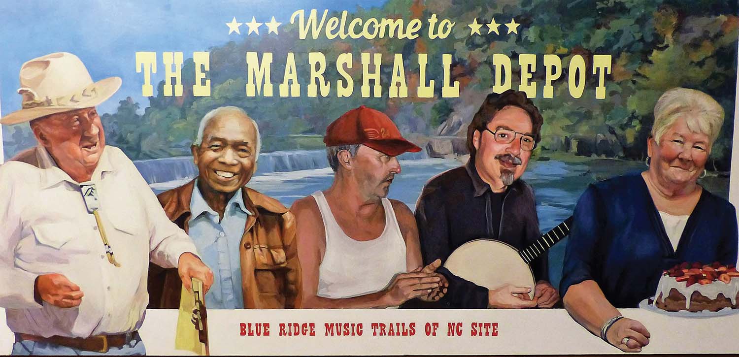The Appalachian Mural Trail Makes a Stop at the Marshall Depot