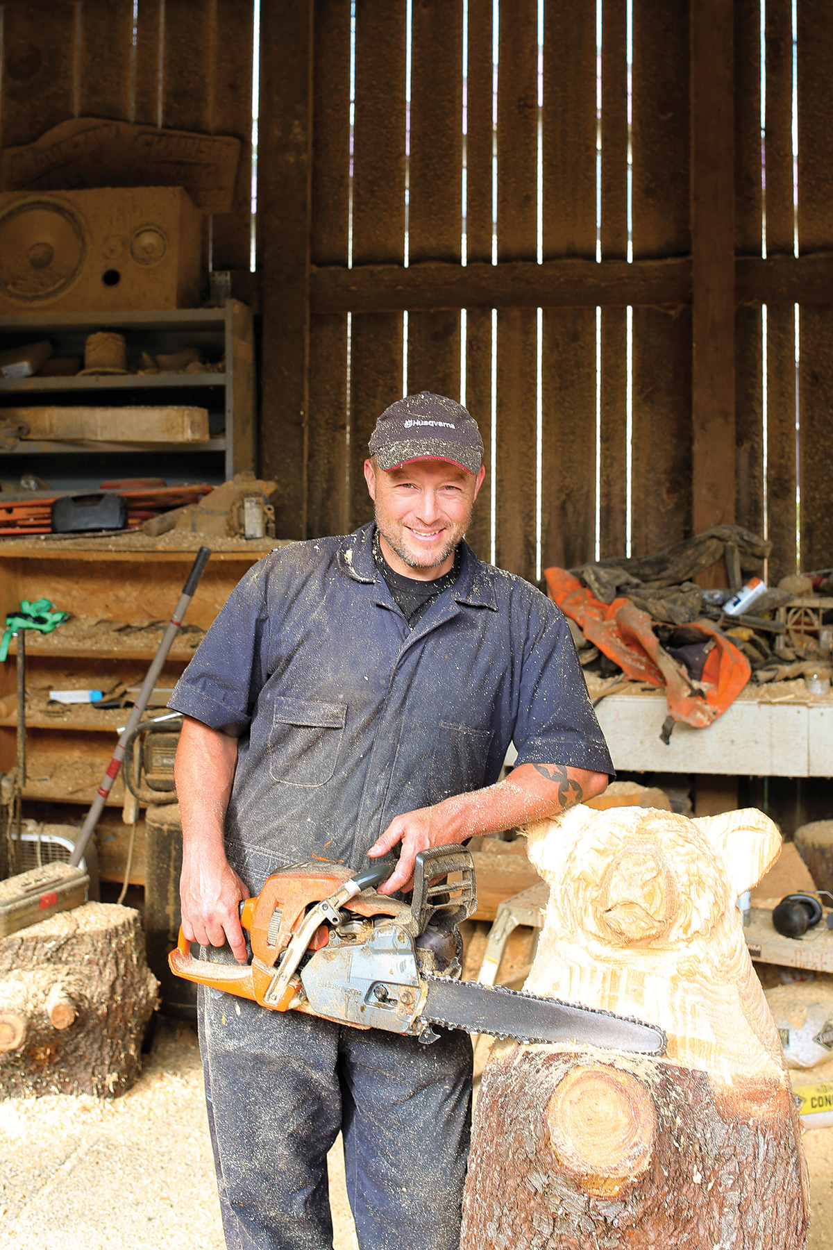 Maggie Valley Woodcarver Saws Through the Competition
